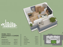 Duplex 3 camere The Suburb Buftea