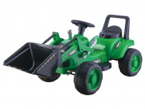 Tractor cu cupa electric copii TR1605 verde