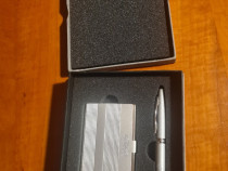 Set cadou pix +port metalic carti vizita Carlsberg