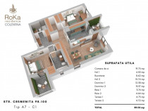 A8C1 RoKa Residence Colentina - 3 camere Tip A8