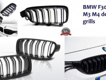 Grile M3 M4 BMW Seria 3 F30 F31 - finisaj negru mat