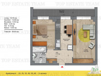 Apartament 2 camere, Popesti Leordeni langa Metrou