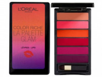 Paleta 6 rujuri Loreal Color Riche La Palette Glam Lips