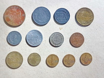 Lot 13 monede vechi romania regalista.