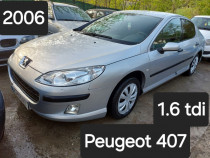 Peugeot 407,2006,1.6tdi- rate cu buletinul