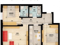Închiriez apartament 3 camere 2 bai nou 2024 Alexandriei