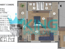 Cavar Residence-Dealul Cucului | 3 camere | 2 bai | etaj 2 |