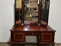 Toaleta de machiaj Vintage cu Oglinda; Comoda cu usa si sertar