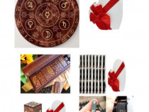 Oracolul Domino lemn palisandru +un set de rune cadou