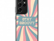 Husa telefon Stay Groovy Clear Samsung Galaxy S21 Ultra