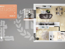 Studio 2 camere Piata Sudului 44,37 mp utili