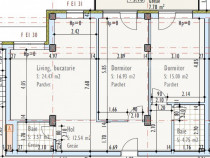 Apartament de 3 camere, semidecomandat, bloc nou, zona Pod I