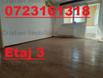 Ap. 2 camere, etaj 3, 2 balcoane, zona Calea Galati