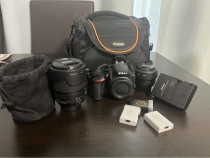 Nikon D5600 cu 2 obiective + accesorii