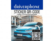 Sticker cod QR telefon șofer - Driverphone