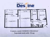 PRIMA ÎNCHIRIERE - Apartament 2 camere 50 mp - PODU ROȘ