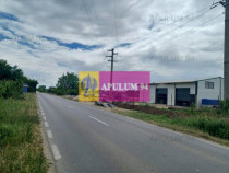 Săbăreni, teren 1900 mp, stradal, hală depozitare, pro...