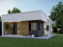 Casa in stil mediterenean cu 4 camere, 2 bai si teren generos de 412 m