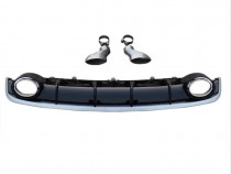 Difuzor RS7 Aluminiu Mat cu Ornamente toba - Audi A7 (2016-2019)