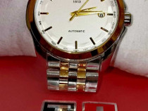 Tissot 1853 - Ceas automatic analog, Argintiu si Auriu /pret redus
