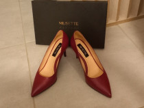 Pantofi Musette stiletto Rosu burgunde mas. 37