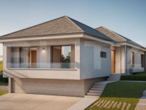 Casă de vanzare, 4 camere, 95 mp, panouri solare,teren 500