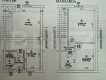 Triplex cu 3 camere, 84 mp utili, 40 mp de teren, zona Eroil