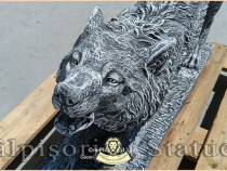 Set pereche lupi mari, gri antichizat, model S95-S96.