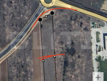 Teren intravilan, 13.025 mp, 40mp deschidere zona C&acirc;rcea