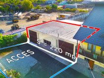 Spațiu industrial / 220mp i 5m de &icirc;nchiriat front strad...