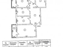 Apartament spațios cu 4 camere, 84 MP