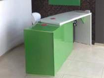 Birou verde cu alb