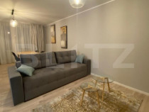 Apartament 2 camere, mobilat modern, balcon, zona Piata 1 Ma