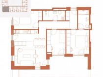 Comision 0! River by Hexagon-4 camere, 86 mp, Terasa 26 mp