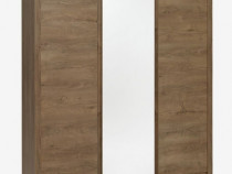 Dulap VEDDE 167x197 oglindă stejar sălbatic închis