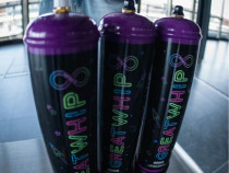 Buteli frișcă baloane whip