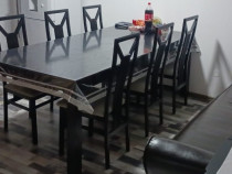 V&acirc;nd masă + scaune de lemn