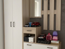 Set hol: dulap, pantofar, cuier și oglinda