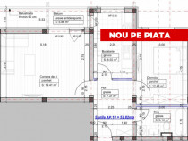 Apartament 2 camere decomandat &ndash; loc de parcare 53MP