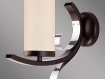 Aplica de perete Marami, crom - mahon