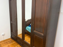 Mobilier Dormitor 3 Piese - Pat, Dulap si Comoda