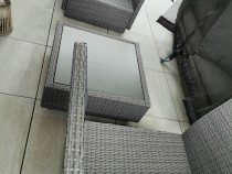 Set mobilier terasa ratan Mobexpert (2 fotolii+ 1 masuta cafea)