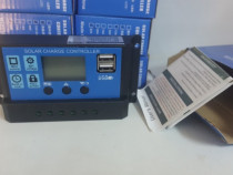Regulator solar 10A 20A 30A 60A 12v/24v LCD USB pwm