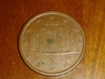 Moneda veche de 1 eur cent an 2002 Italia