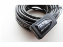 Cablu USB 20m Type-A Female 480 Mbit/s cu amplificare