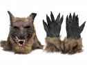 Masca latex Werewolf lup varcolac cu labe gheare de Hallowe