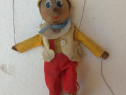 Pinochio marioneta teatru papusa lemn veche jucarie colectie