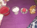 3 lumanari parfumate + candela