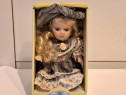 Papusa de portelan - Porcelain Doll, 25cm, Par Blond