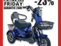 Triciclu electric adulti si varstnici 20ah FARA PERMIS Oferta -23% NOU